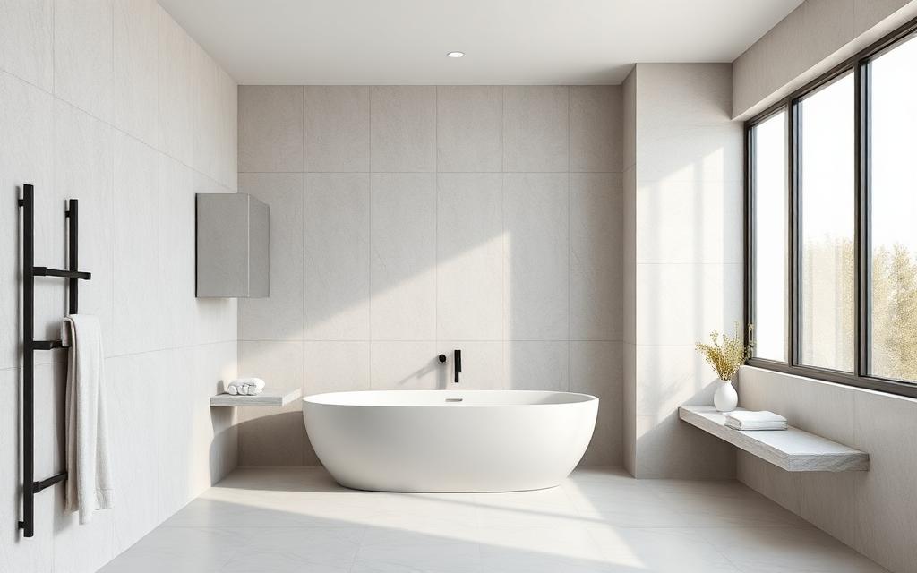 10 ideeën voor een moderne badkamer zonder tegels