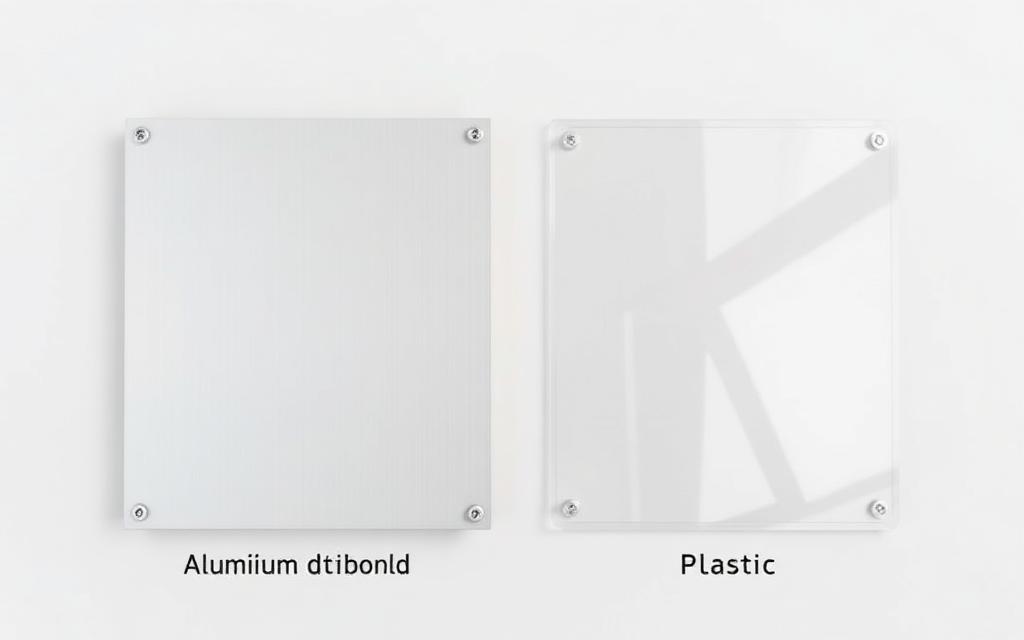 Aluminium dibond vs. kunststof panelen