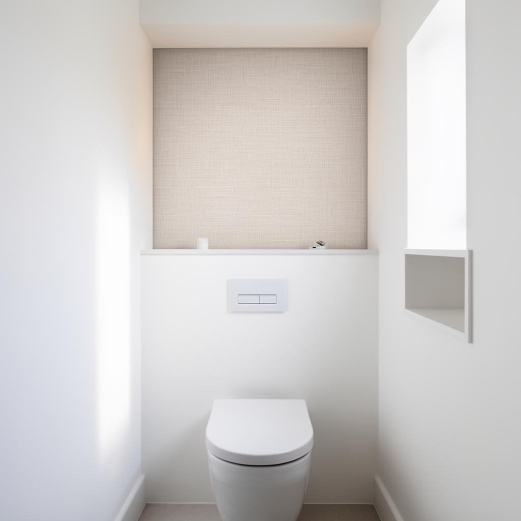 Hangtoilet met nis