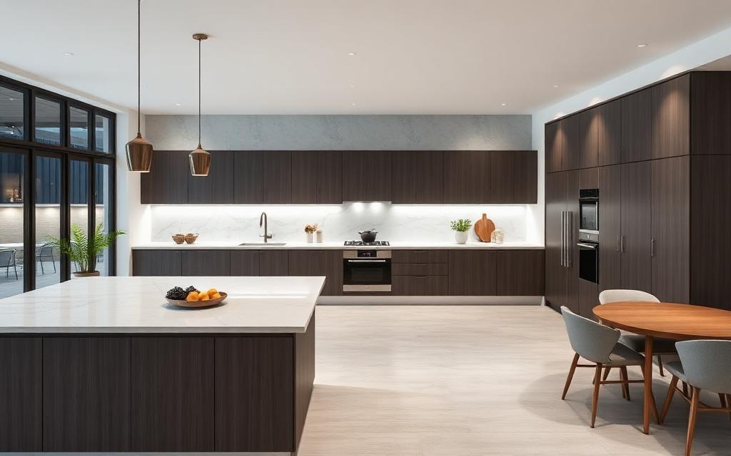Open keuken stylen met doorlopende wandpanelen